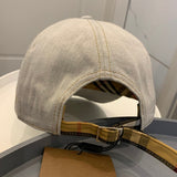 Side view of Burberry unisex cap