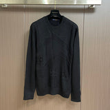 Back view of Louis Vuitton luxury clothing with monogram-inspired silhouette