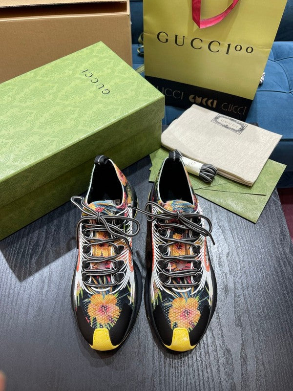Gucci bold contrast luxury sneakers view 9 streetwear statement look