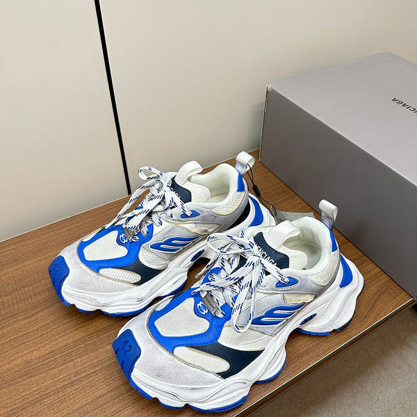 Balenciaga Beige High-Top Sneakers - Angled View