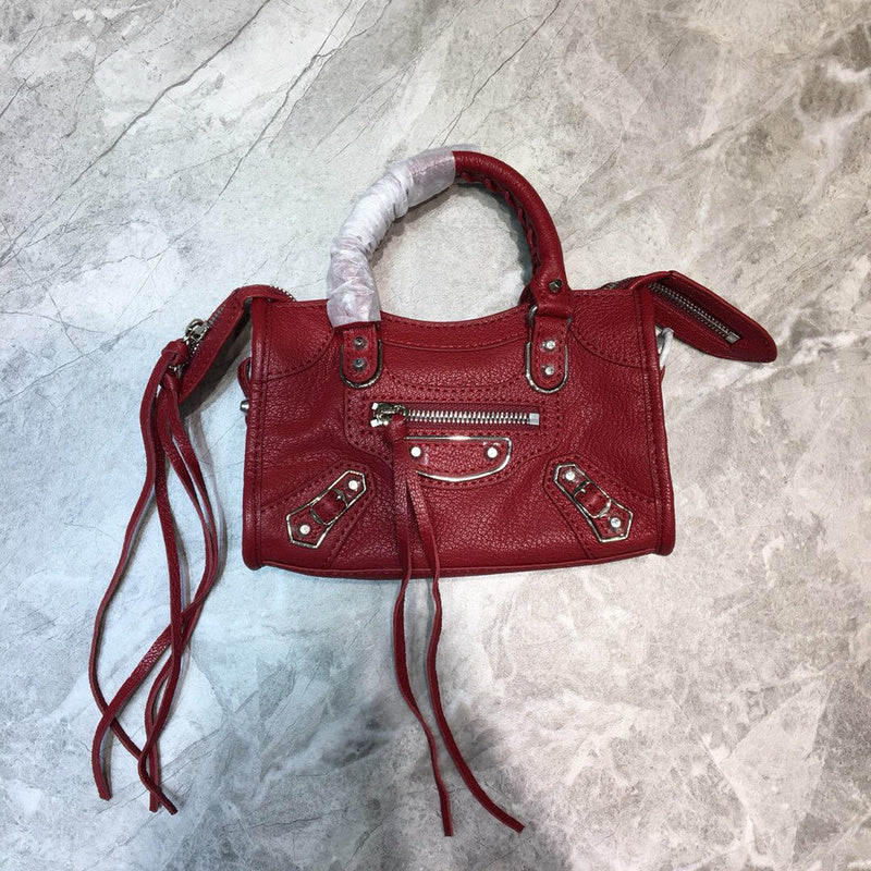 Sophisticated Faux Leather Handbag - Sleek Minimalist Lines | Women's Everyday Carry Handbag #703 - back view (image 4) of designer-inspired handbag