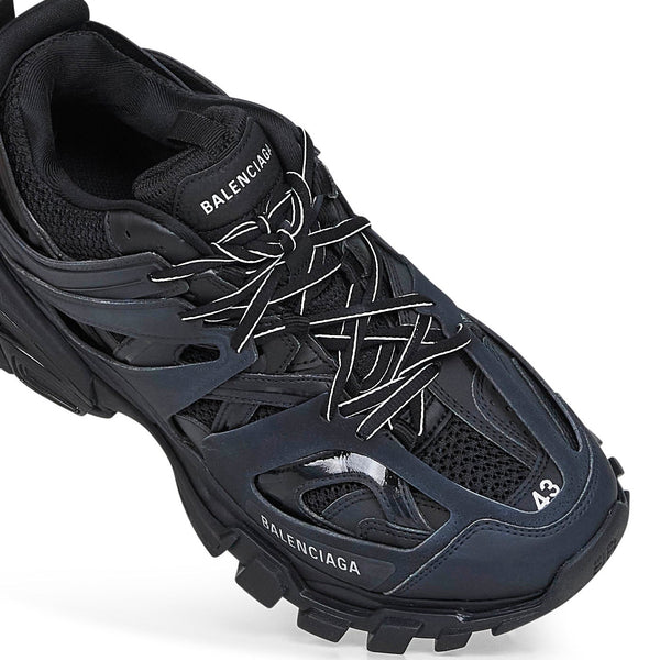 Balenciaga Shoes? Balenciaga Men Black Mesh And Nylon Track Sneakers Luxury Lifestyle Designer Footwear