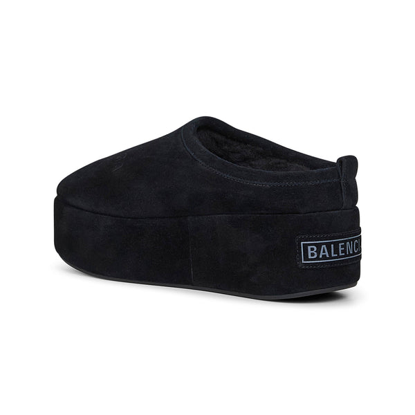 Balenciaga Accessories? Balenciaga Women Black Alaska Soft Platform Mules Luxury Designer Fashion Accessory