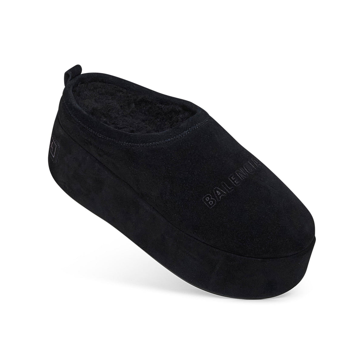 Balenciaga Accessories? Balenciaga Women Black Alaska Soft Platform Mules Luxury Designer Fashion Accessory