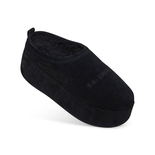 Balenciaga Accessories? Balenciaga Women Black Alaska Soft Platform Mules Luxury Designer Fashion Accessory