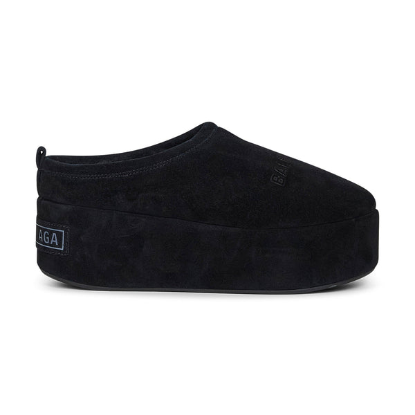 Balenciaga Accessories? Balenciaga Women Black Alaska Soft Platform Mules Luxury Designer Fashion Accessory