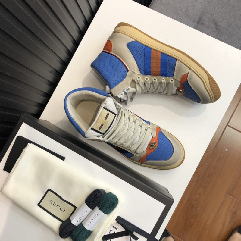 Gucci muted earth tones luxury sneakers view 5 cushioned comfort fit