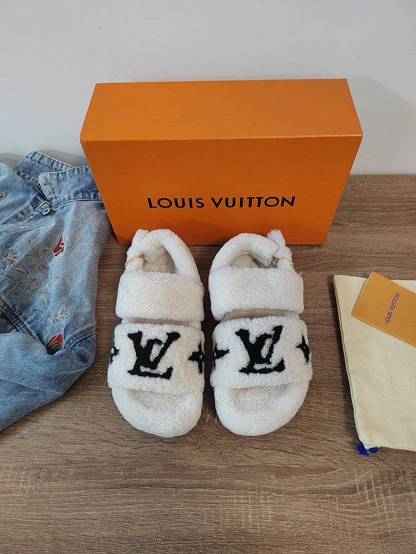 Louis Vuitton Nude Loafer Flats - Sole Detail View