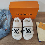 Louis Vuitton Nude Loafer Flats - Sole Detail View