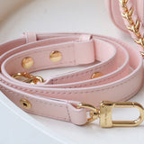Close-up detail of refined classic women's handbag – women's statement bag
