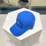 Close-up detail view of Burberry unisex cap