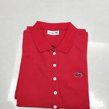 Front view of Lacoste luxury clothing with tailored silhouette