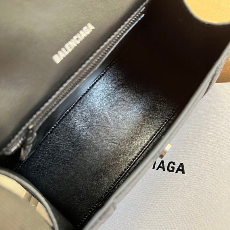 Side profile of signature polished women's handbag – women's premium purse