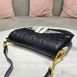 Back view of sleek premium women's handbag – women's luxury handbag