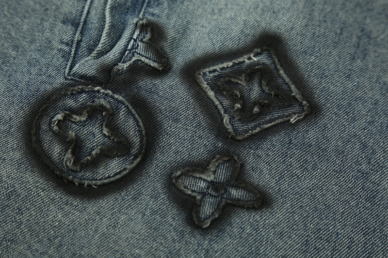 Back view of Louis Vuitton luxury clothing with everyday silhouette