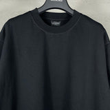 Close-up of Balenciaga t-shirt craftsmanship