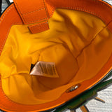 Close-up detail of statement premium women's handbag – women's statement bag