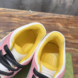 Gucci neutral cream luxury sneakers view 4 signature lace-up style