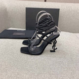 Saint Laurent designer shoes full view