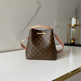 Interior view of premium classic women's handbag – women's statement bag