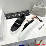 Givenchy Red Chunky Platform Sneakers - Close-Up Texture View