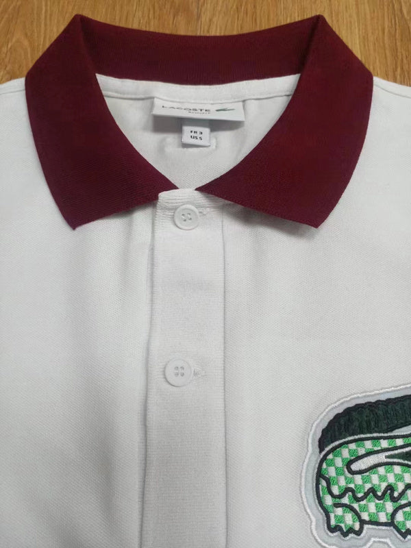 Full styled look of Lacoste luxury clothing with tailored silhouette