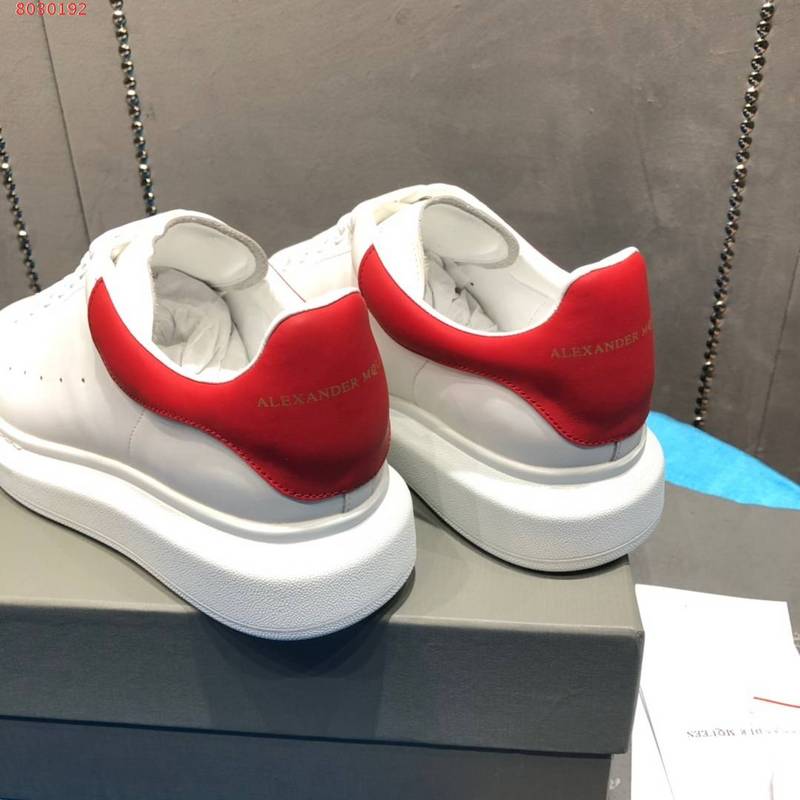 Alexander McQueen neutral cream luxury sneakers view 4 minimalist modern build