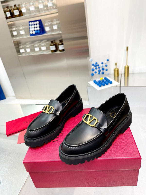 Close-up of Valentino Garavani shoes craftsmanship