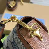 Handle and strap detail of signature modern women's handbag – women's statement bag
