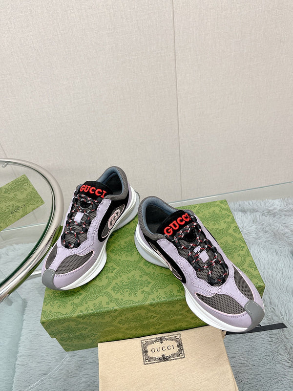 Gucci bold contrast luxury sneakers view 6 sleek tonal finish