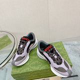 Gucci bold contrast luxury sneakers view 6 sleek tonal finish