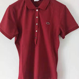 Front view of Lacoste luxury clothing with tailored silhouette