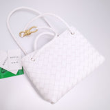 Statement Premium PU Leather Handbag - Smooth Faux-Leather Exterior | Women's Everyday Carry Handbag #1561 - hardware and detail close-up (image 5) of designer-inspired handbag