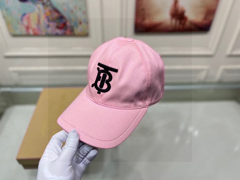 Angled view of Burberry unisex cap