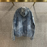 Front view of Louis Vuitton luxury clothing with monogram-inspired silhouette