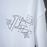 Flat lay presentation of Louis Vuitton cotton t-shirt with relaxed-fit cut