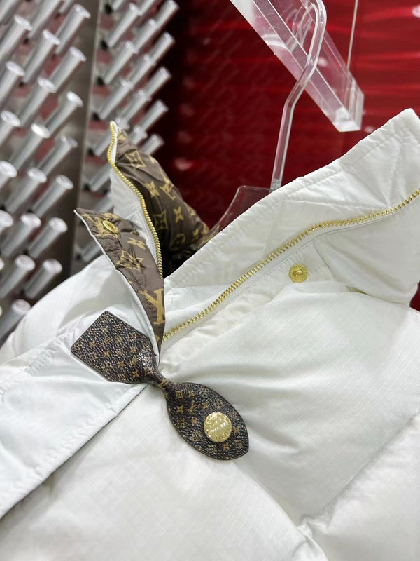 Side profile of Louis Vuitton luxury clothing with everyday silhouette