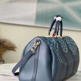 Close-up detail of modern sleek women's handbag – women's luxury accessory