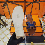 Hermès Beige Slide Sandals - Back View