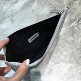 Structured Faux Leather Handbag - Refined Silhouette | Women's Luxury Handbag #1038 - texture close-up (image 9) of designer-inspired handbag