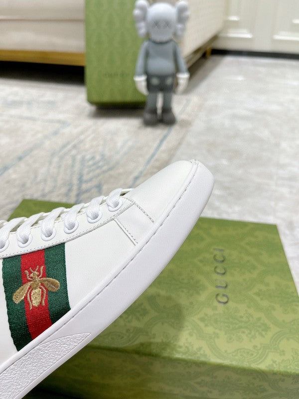 Gucci sneakers detailed view showing premium designer craftsmanship