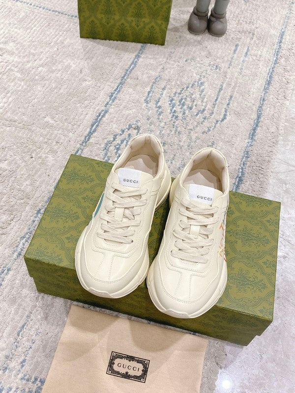 Gucci tonal black luxury sneakers view 8 premium leather build