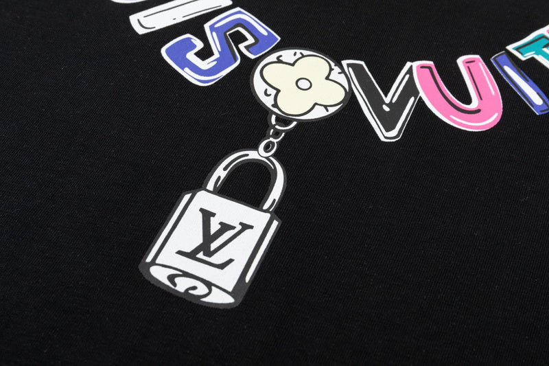 Flat lay presentation of Louis Vuitton cotton t-shirt with contemporary cut