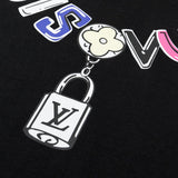 Flat lay presentation of Louis Vuitton cotton t-shirt with contemporary cut
