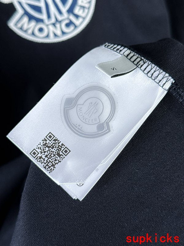 Side profile of Moncler luxury clothing with everyday silhouette