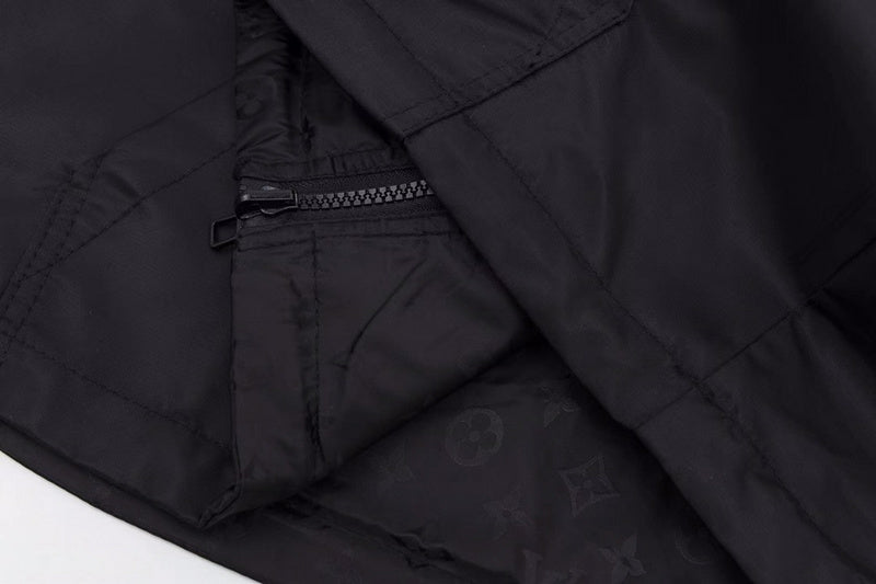 Back view of Louis Vuitton luxury clothing with contemporary cut