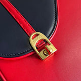 Back view of statement structured women's handbag – women's designer-style accessory
