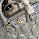 Side profile of refined signature women's handbag – women's premium purse