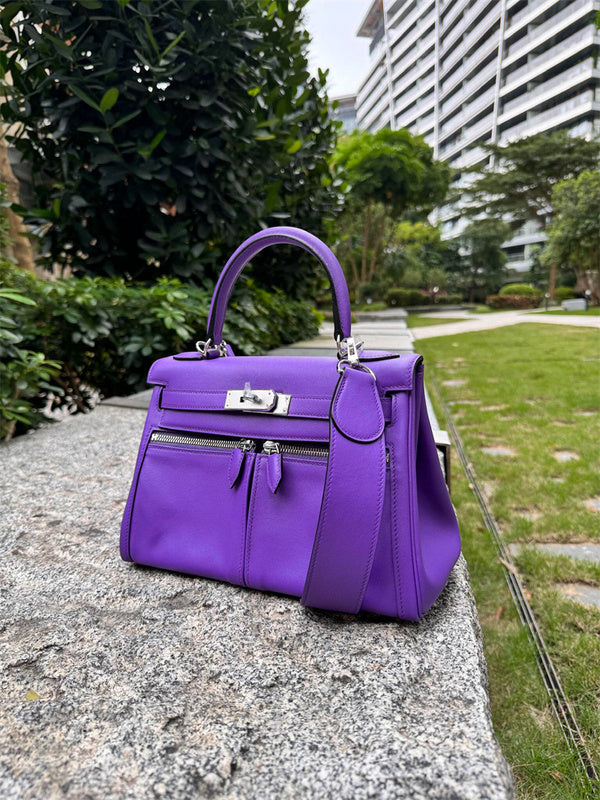 Tailored bag shown from front angle