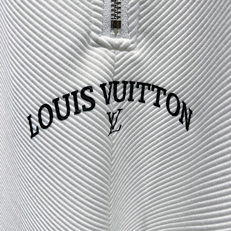 Full styled look of Louis Vuitton luxury clothing with monogram-inspired silhouette